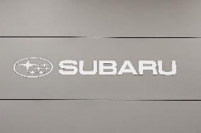 SUBARU logo and signboard